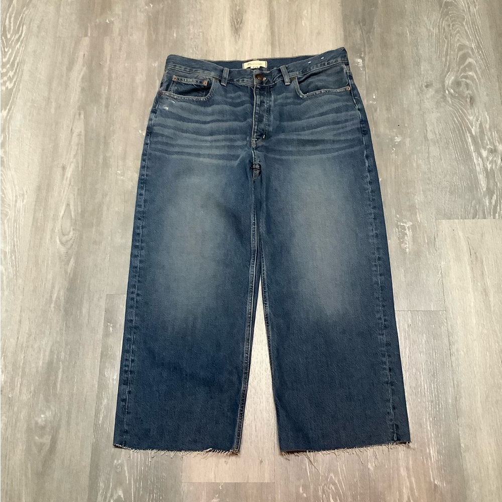 Madewell low slung baggy crop jeans Sz 30, excellent condition